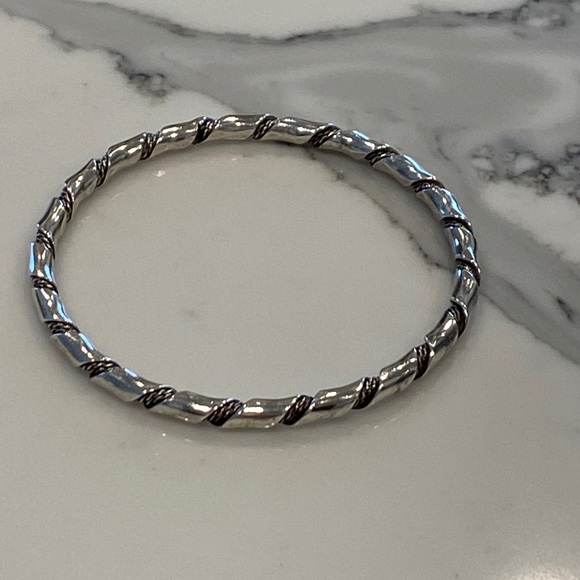 Sterling Silver Bangle Bracelet - Picture 1 of 8